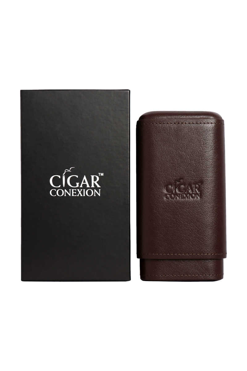 Cigar Leather Case Brown 1 Cigar Leather Case Brown