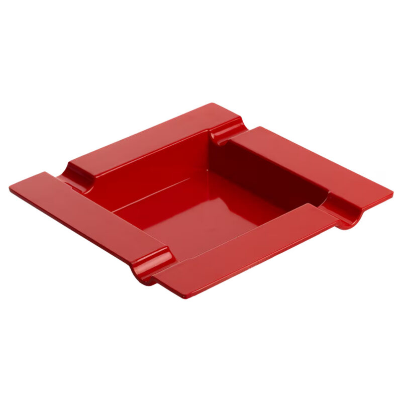 QUALITY IMPORTERS MELAMINE ASHTRAY HOLD 4 CIGAR RED COLOUR (CA-M100RD)