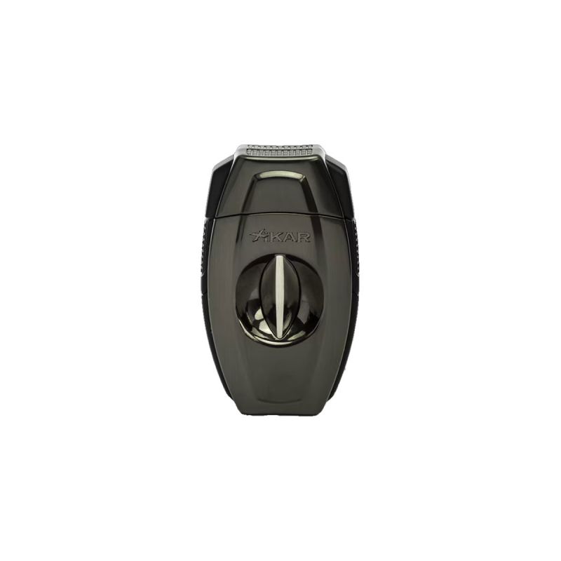 XIKAR FLIP DUAL V SHAPED AND STRAIGHT CUT CIGAR CUTTER GUNMETAL COLOUR (XI-160GM)